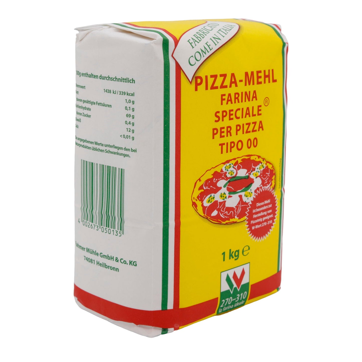 Mehl | Pizza-Mehl Tipo 00 | Spezialweizenmehl für Pizzateig | 1 kg la farina ideale