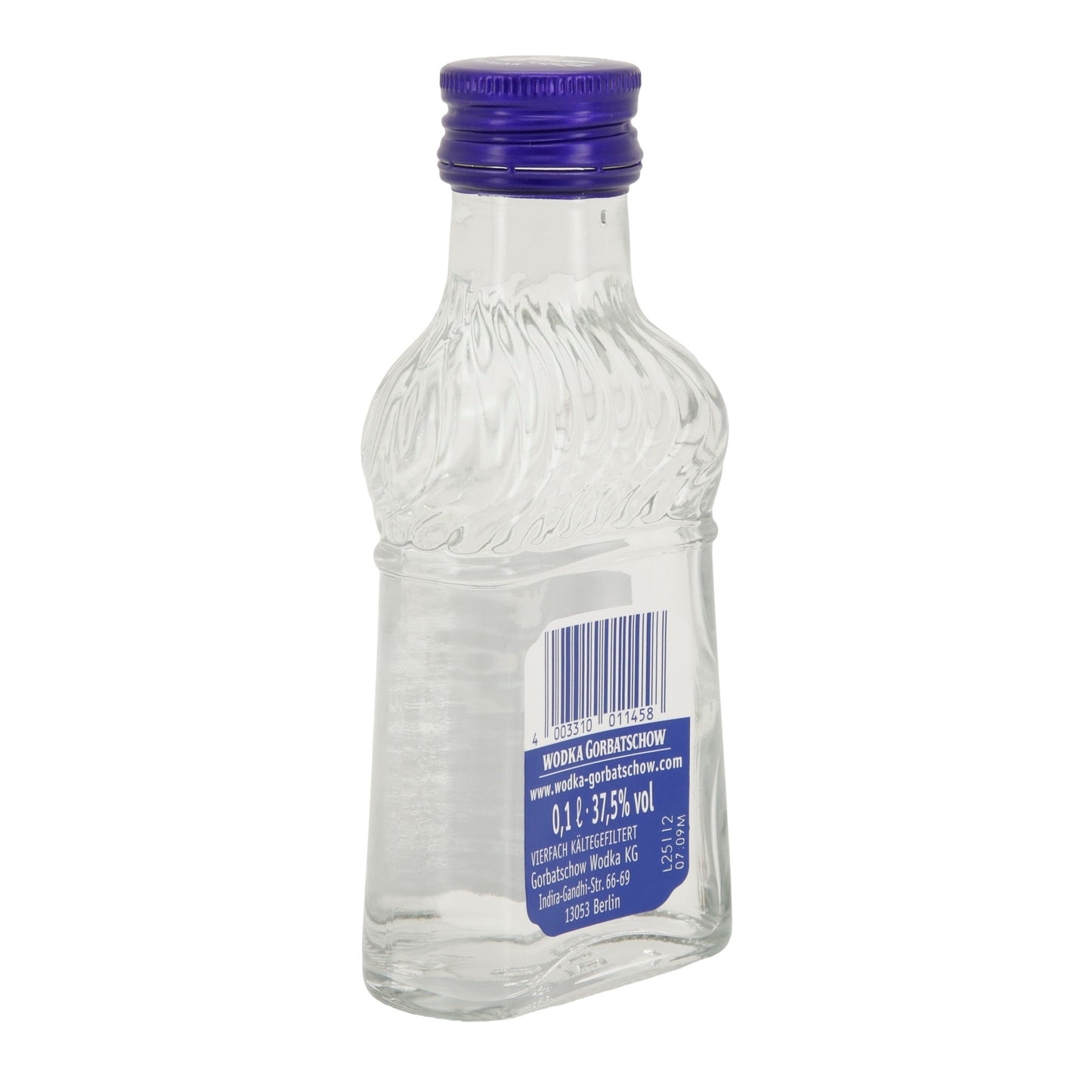Wodka Gorbatschow | 37,5 % vol | Vierfach kältegefiltert | 0,1 l Flasche