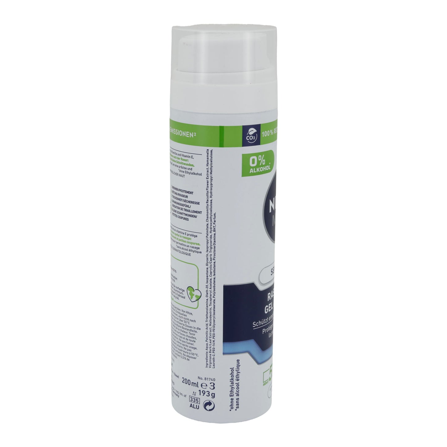 Gel da barba NIVEA MEN Sensitive Gel da barba | Gel da barba | 200 ml