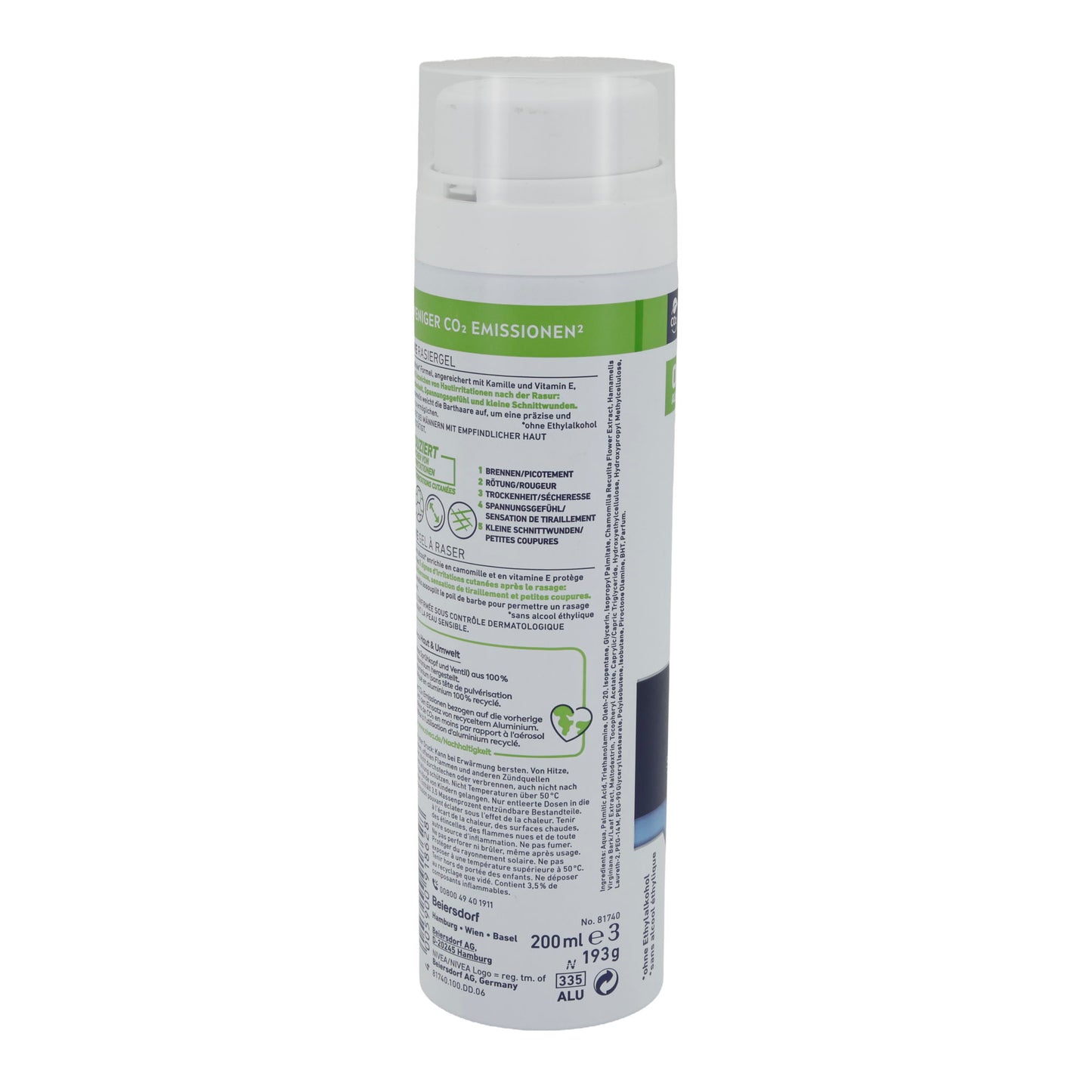 Gel da barba NIVEA MEN Sensitive Gel da barba | Gel da barba | 200 ml