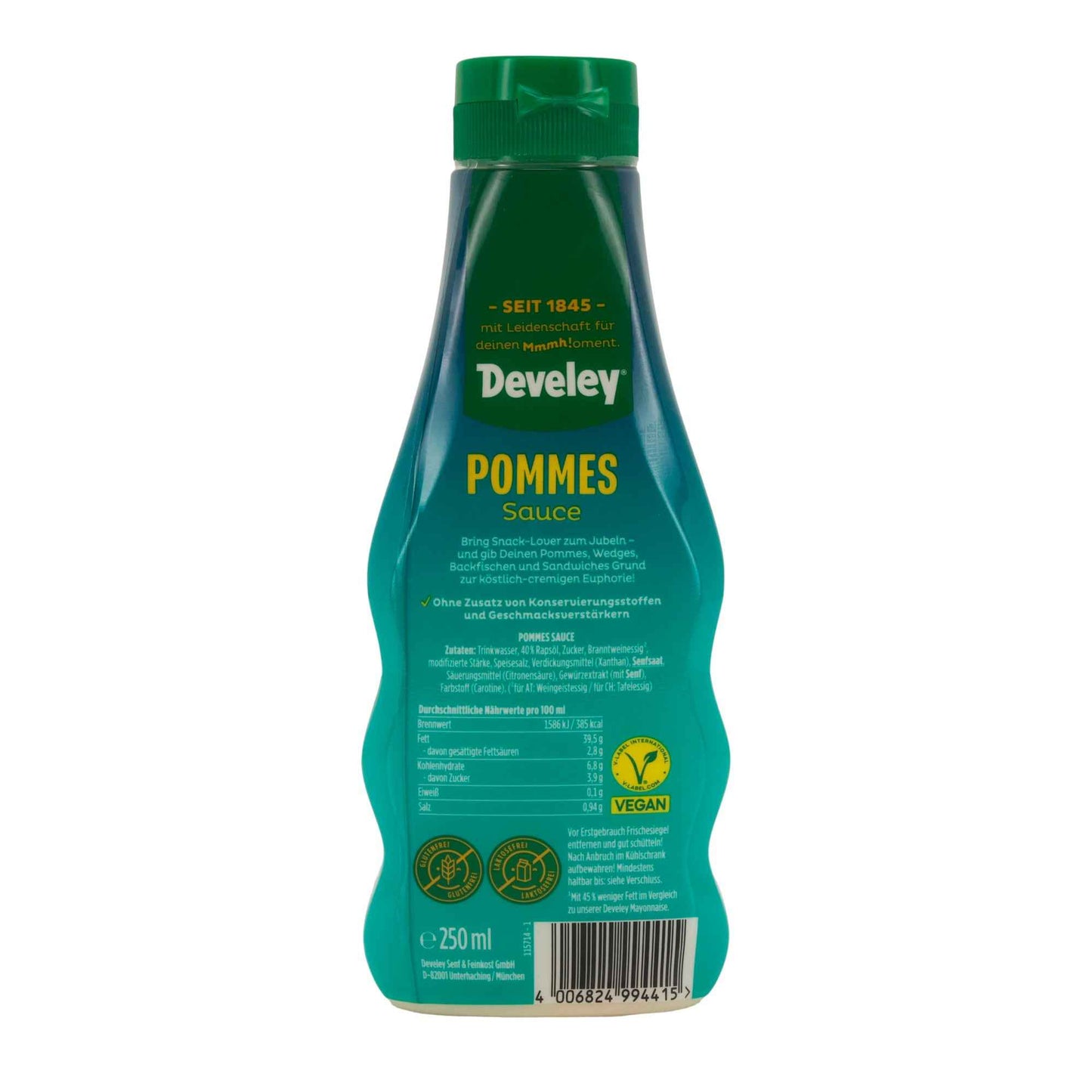 Develey Pommes Sauce | Ideal zu Pommes & Fingerfood | 250 ml