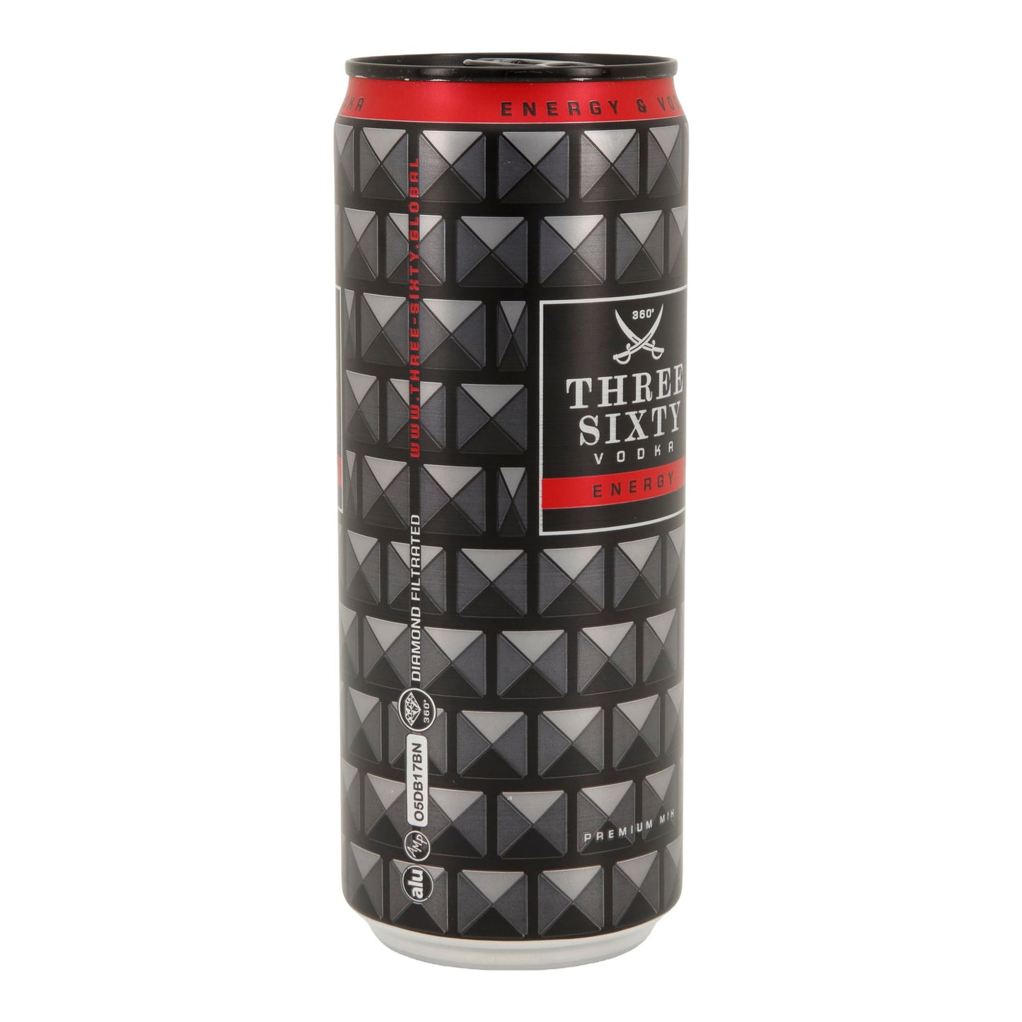 Alkoholisches Mischgetränk Three Sixty Vodka | Energy | 10 % vol | 0,33 l Dose