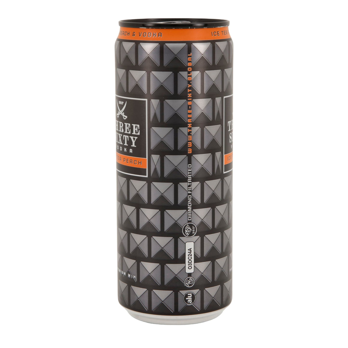 Alkoholisches Mischgetränk Three Sixty Vodka | Ice Tea Peach | 10 % vol | 0,33 l Dose