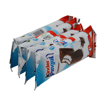 Süt Atıştırmalığı Kinder Pingui | Süt Atıştırmalığı | Çikolata ve Kakao Çekirdeği ile | 4×30 g (120 g)