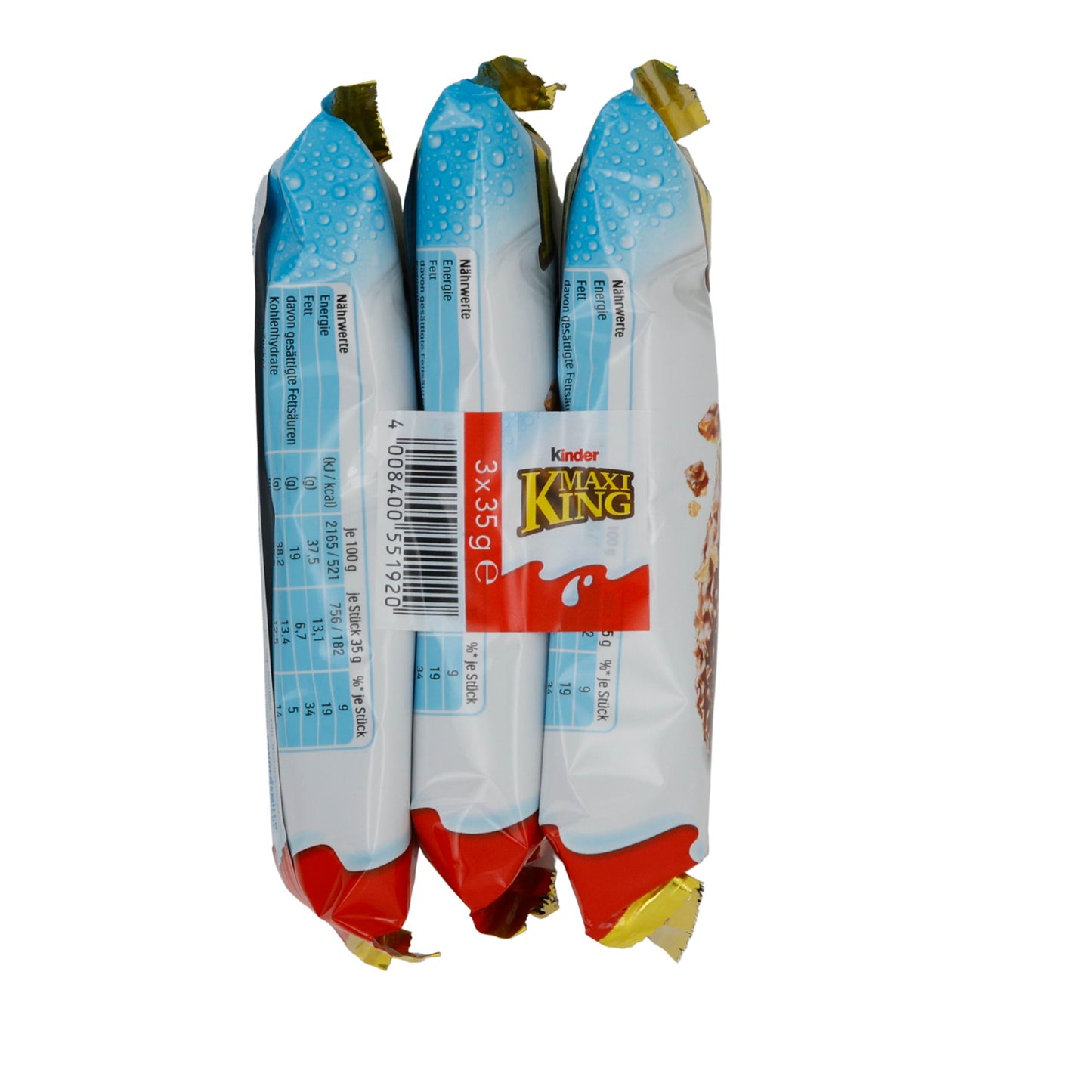 Milch-Snack Kinder Maxi King | Milch-Snack | Mit Karamell und Haselnüssen | 3×35 g (105 g)