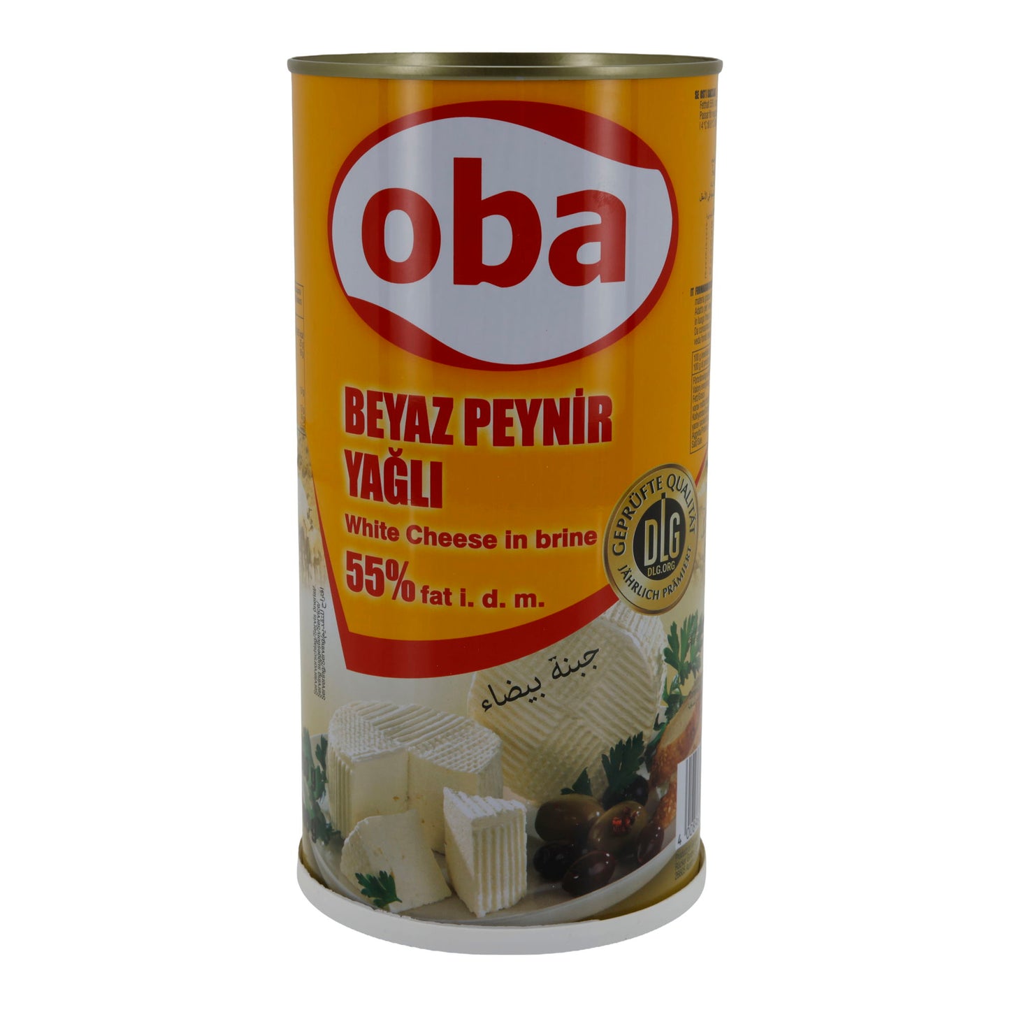 Weißkäse Oba | Weißkäse in Salzlake | Vollfettkäse mit 55 % Fett i. Tr. | 1500 g