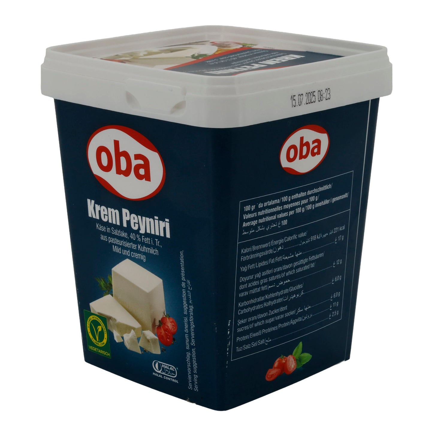 Krem Peyniri Oba | Formaggio bianco | Cremoso in salamoia | 700 g