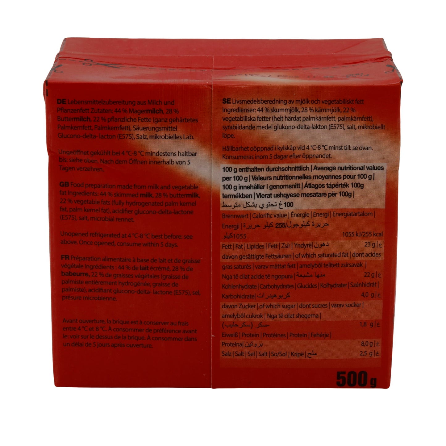Prodotto lattiero-caseario German White Combi | Con grassi vegetali | Gusto versatile | 500 g