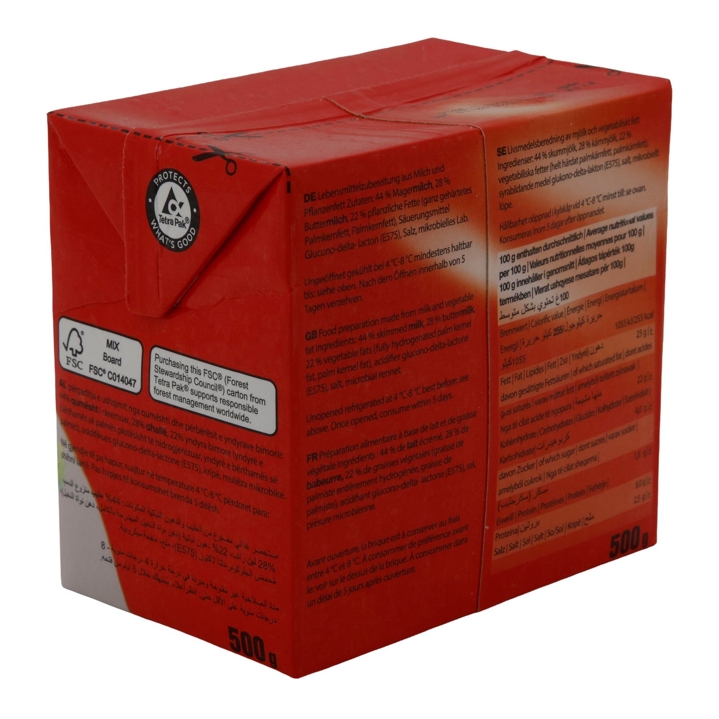 Prodotto lattiero-caseario German White Combi | Con grassi vegetali | Gusto versatile | 500 g