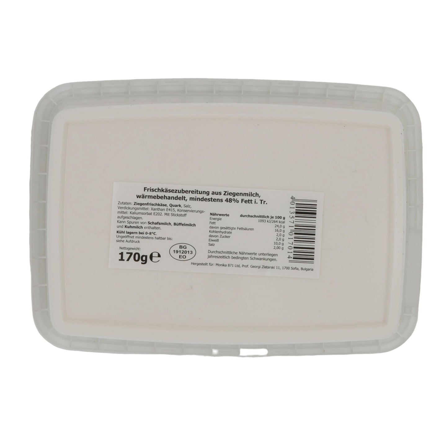 Formaggio fresco Rodina | ZiegenCrema | Cremoso, per pane e ricette | 170g