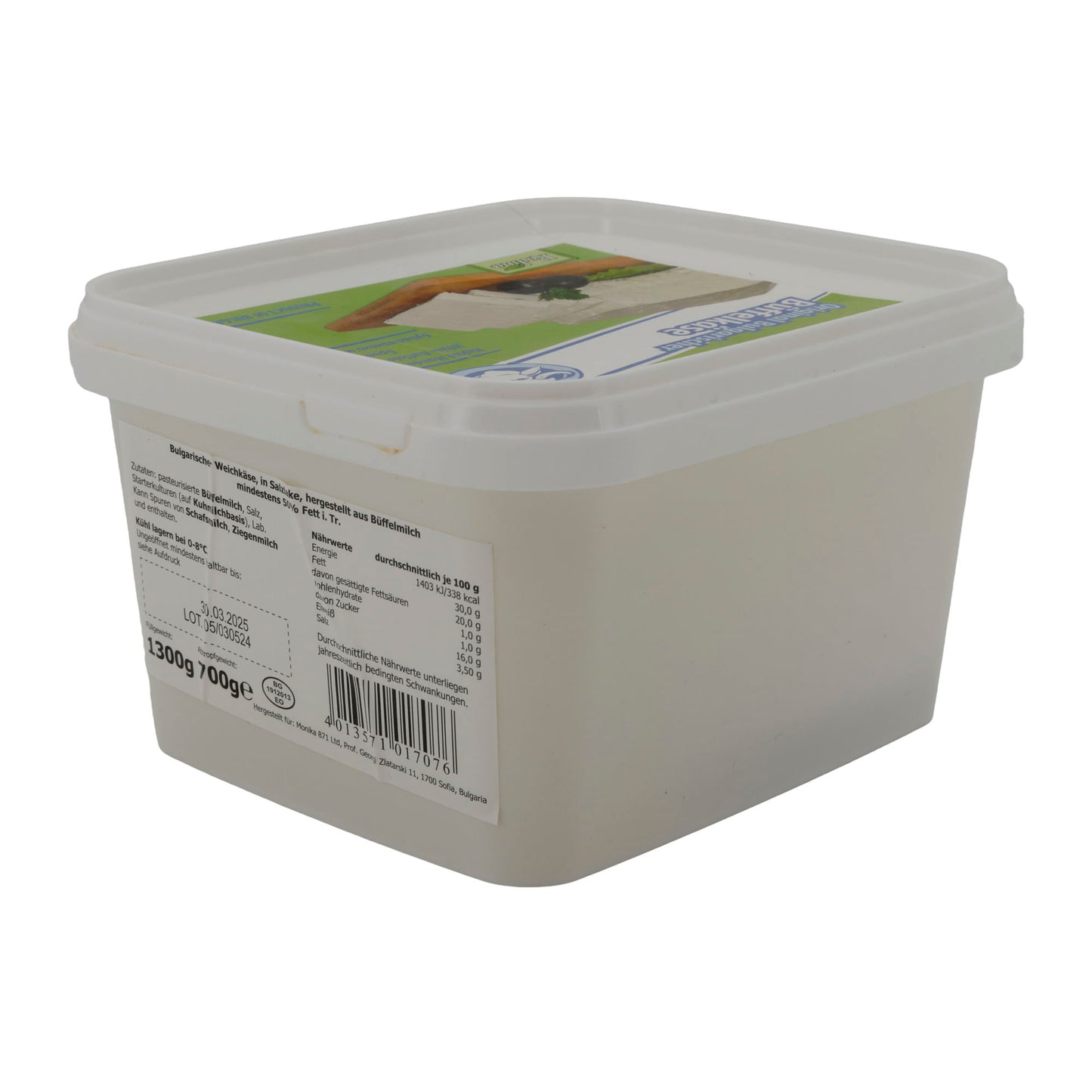 Weißkäse Rodina Original | Bulgarisch | Büffelmilch | 1300 g