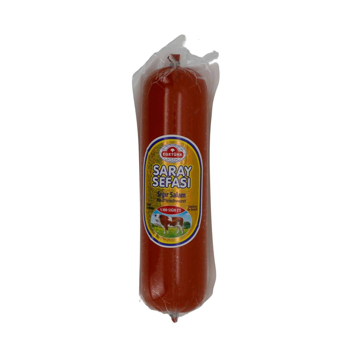 Salame di manzo Saray Sefası Egetürk | Salsiccia di manzo speziata | Certificato Halal | 400 g