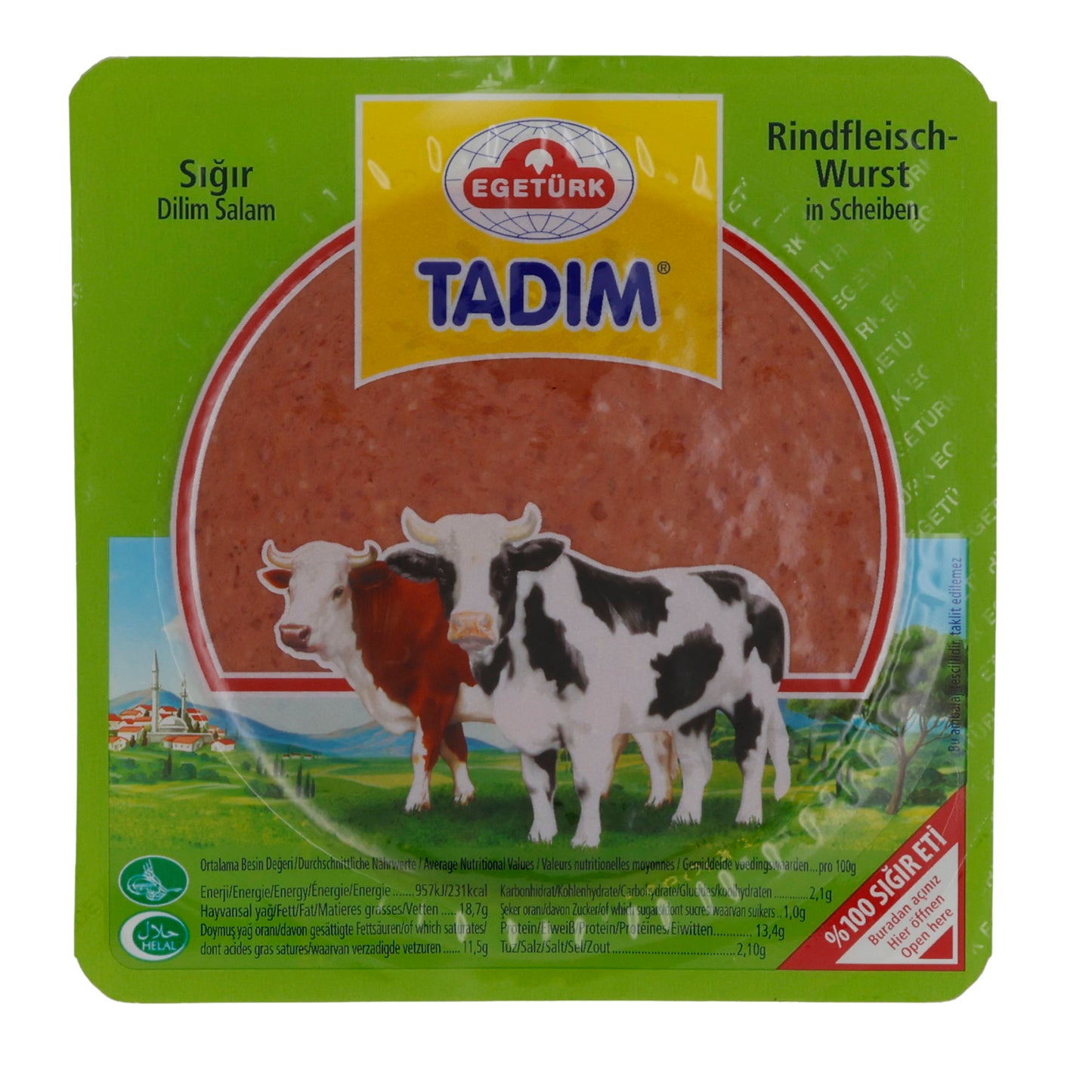 Mortadella Tadım | Manzo | Halal, tenera | 150g