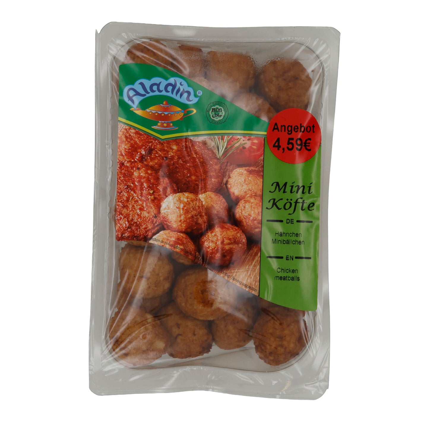 Polpette Aladino | Mini Köfte | Halal, Pollo, speziato | 500g