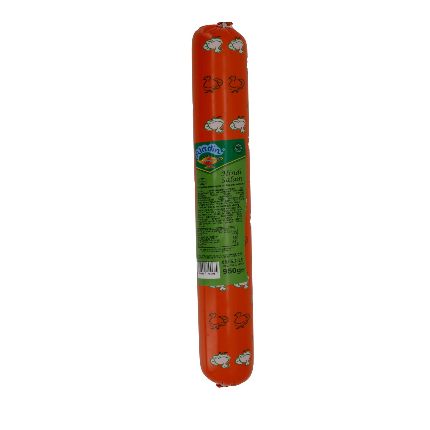 Wurst Aladin | Hindi Mortadella | Halal, Pute, mild | 950g