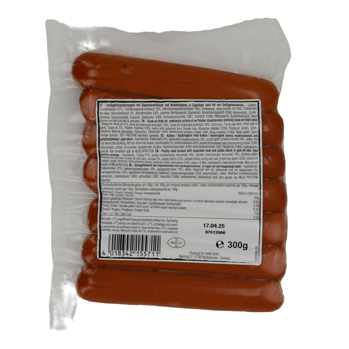Würstchen Aladin | Sosis | Feine Geflügelwürstchen | 300g ALADIN