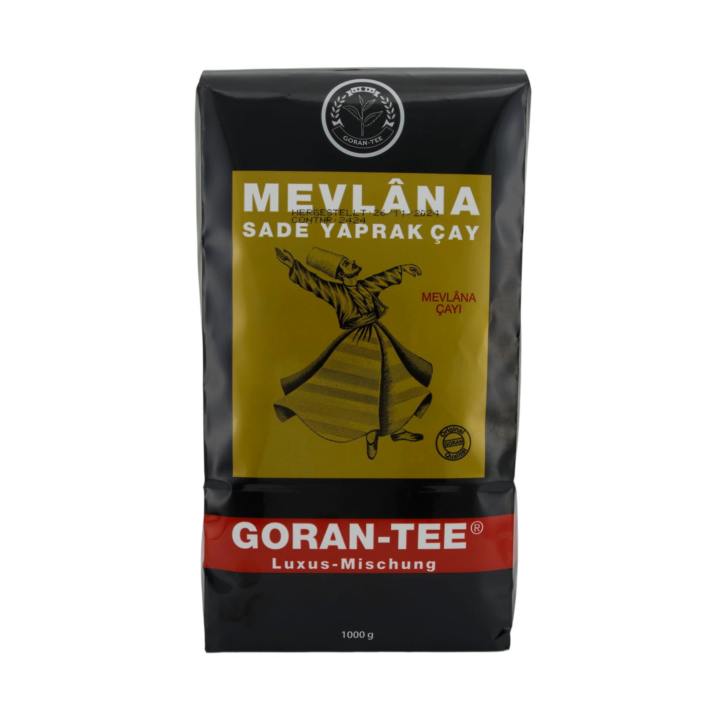 Thé noir Goran-Tee | Mevlâna | Aromatisé à la bergamote | 1000 g