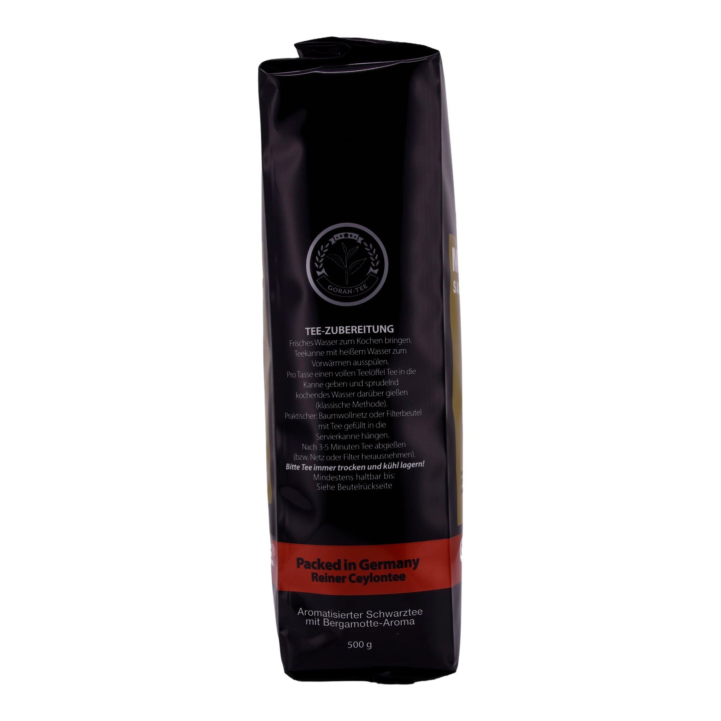 Luxus Tee Goran | Mevlana | Premium-Teemischung | Schwarzer Tee, erlesene Aromen | 500 g Packung