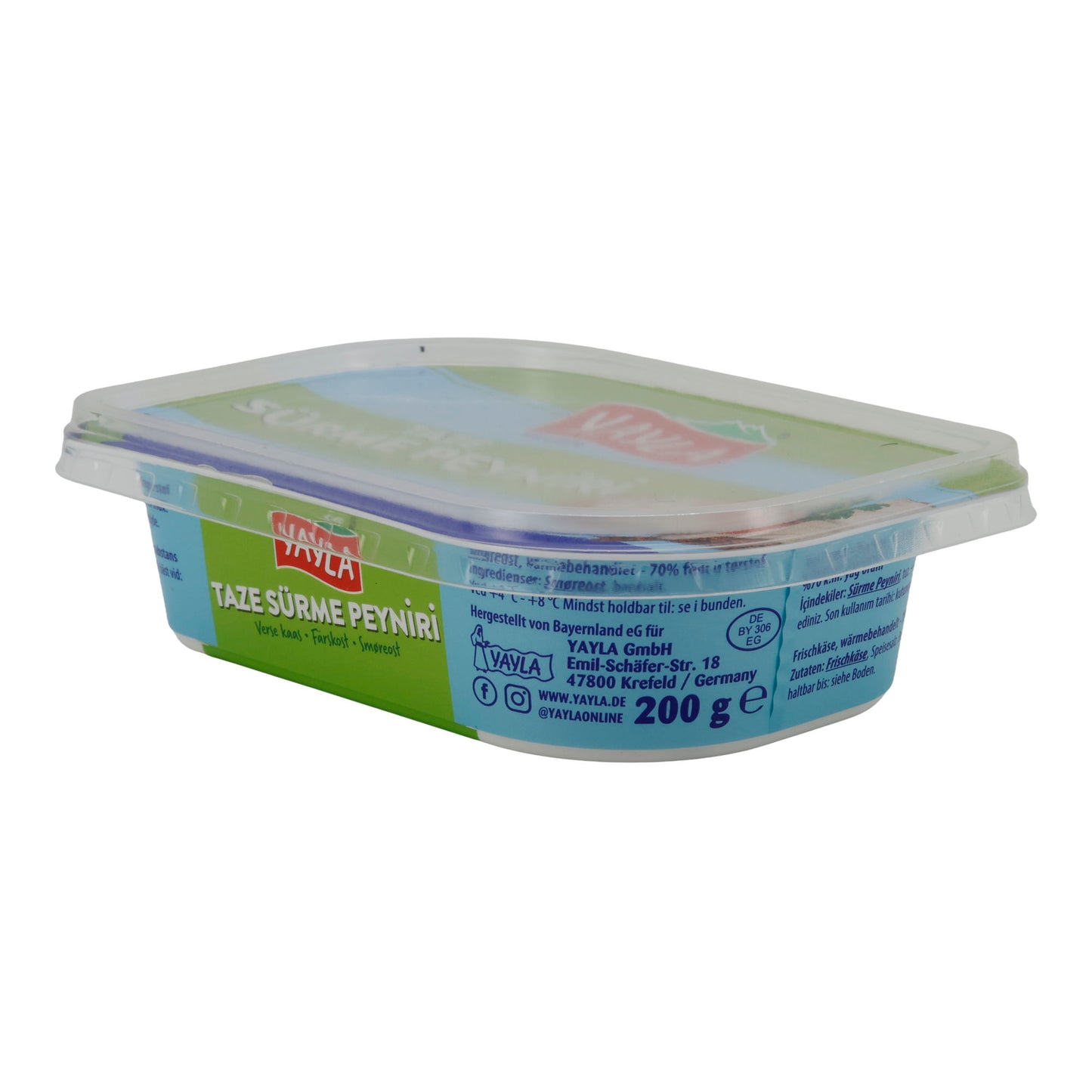 Formaggio fresco Yayla | Taze Sürme Peyniri | Cremoso, versatile | 200 g