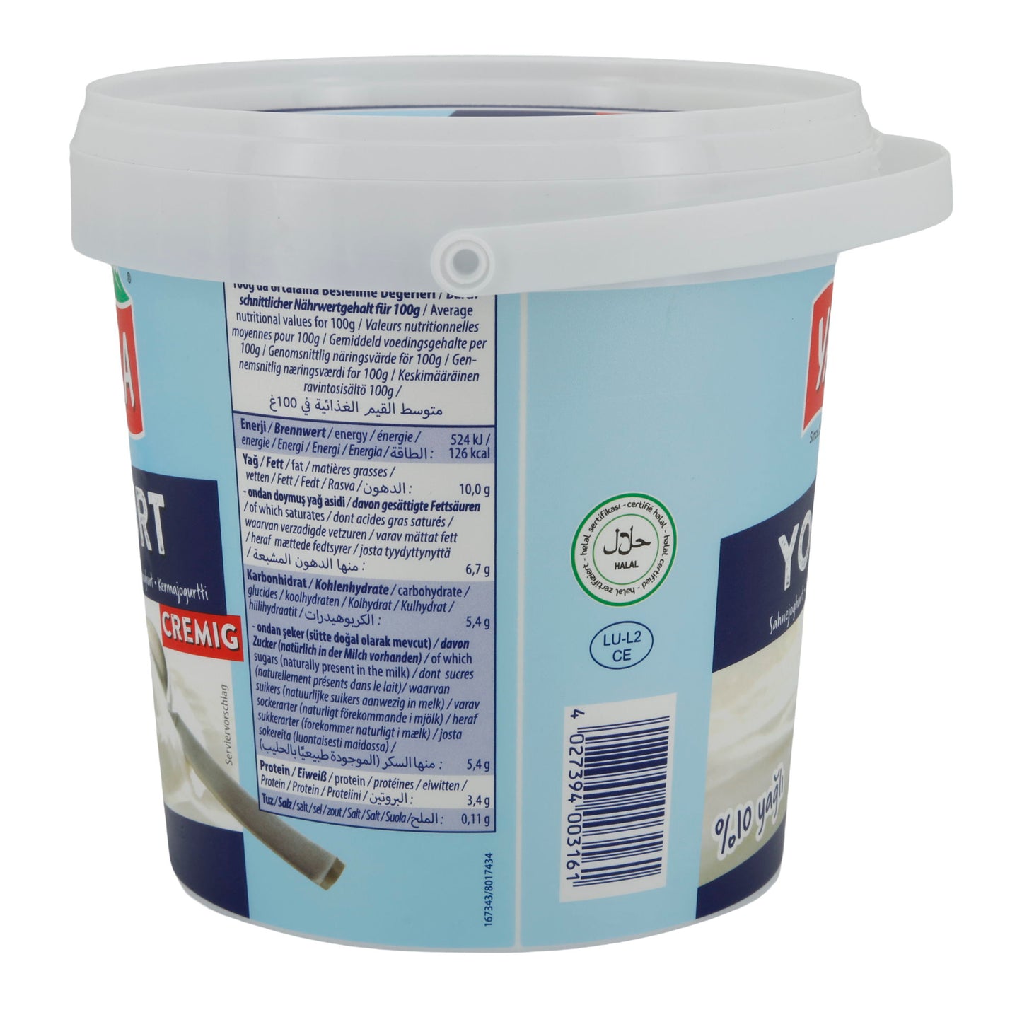 Yogurt Yayla Natural Yogurt | Yogurt | Creamy with 10% Fat | 1 kg
