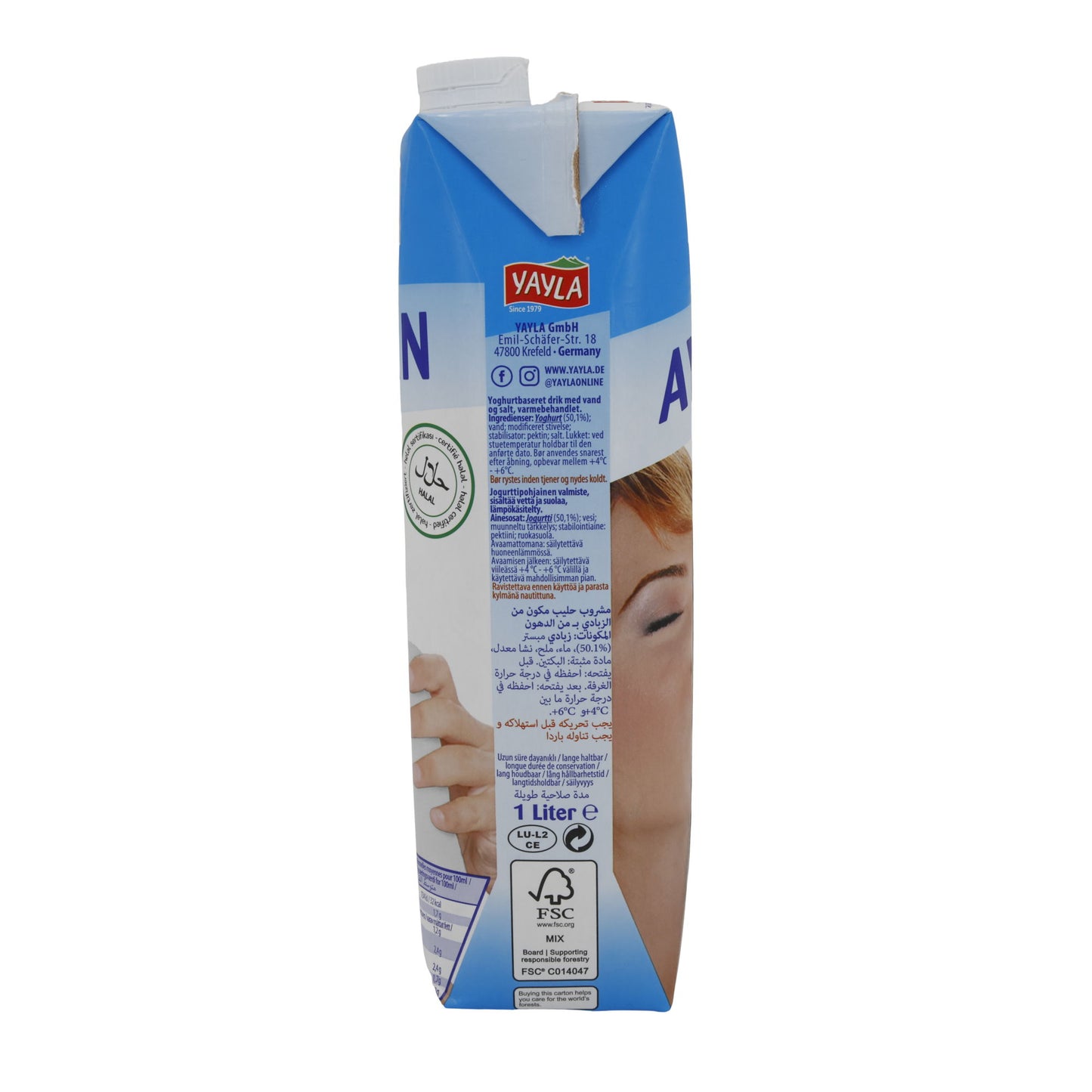 Joghurt Yayla Ayran | Rafraîchissant | Boisson au yaourt | 1 l