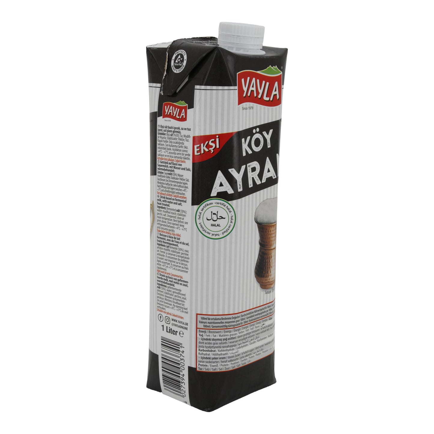 Ayran Yayla Köy Ayranı | Joghurtgetränk | Traditionell mit intensivem Geschmack | 1 l
