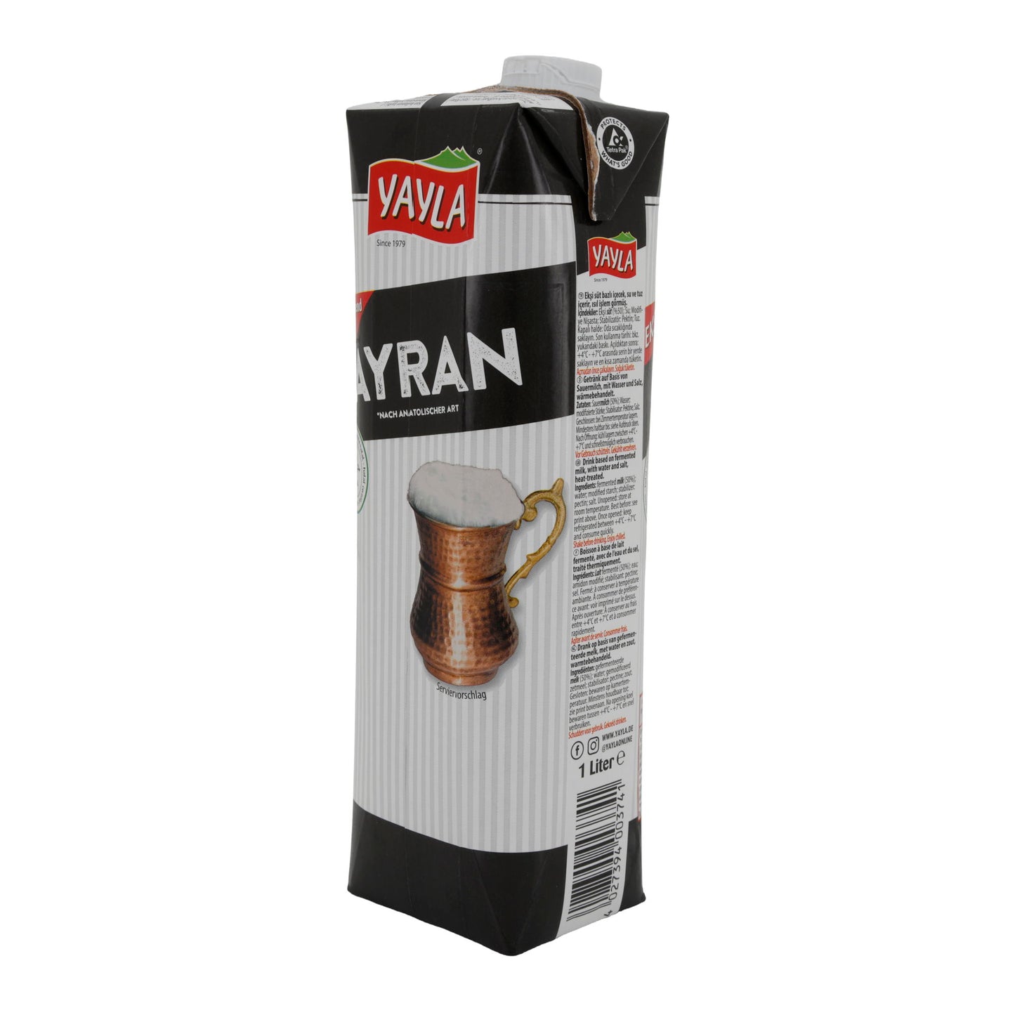 Ayran Yayla Köy Ayranı | Joghurtgetränk | Traditionell mit intensivem Geschmack | 1 l