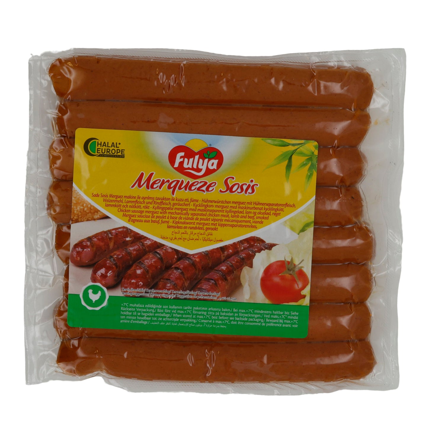 Würstchen Fulya | Merqueze Sosis | Halal, Merguez mit Huhn, Lamm & Rind | 400 g