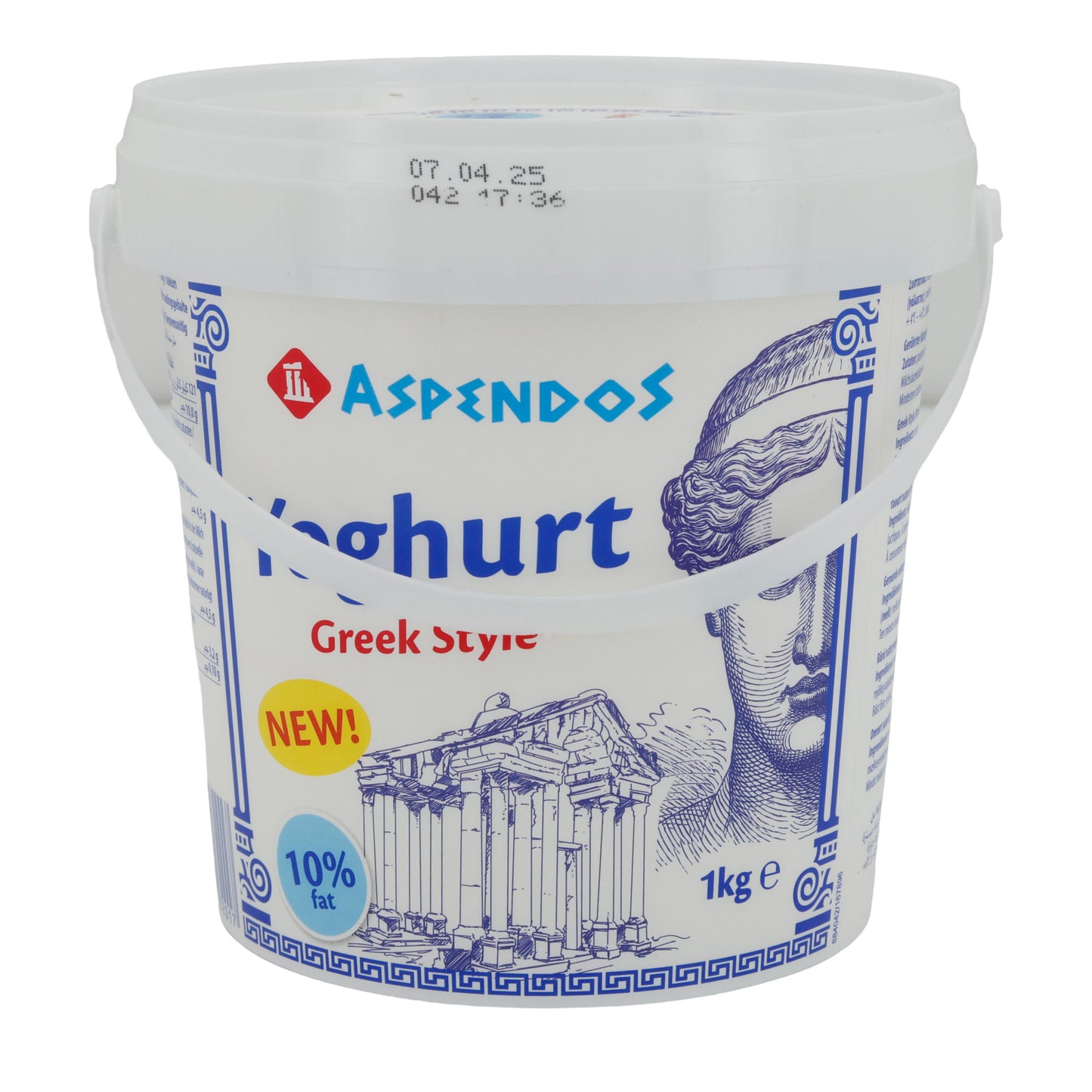 Yogurt Aspendos | Yogurt | Alla greca, cremoso con il 10% di grassi | 1 kg