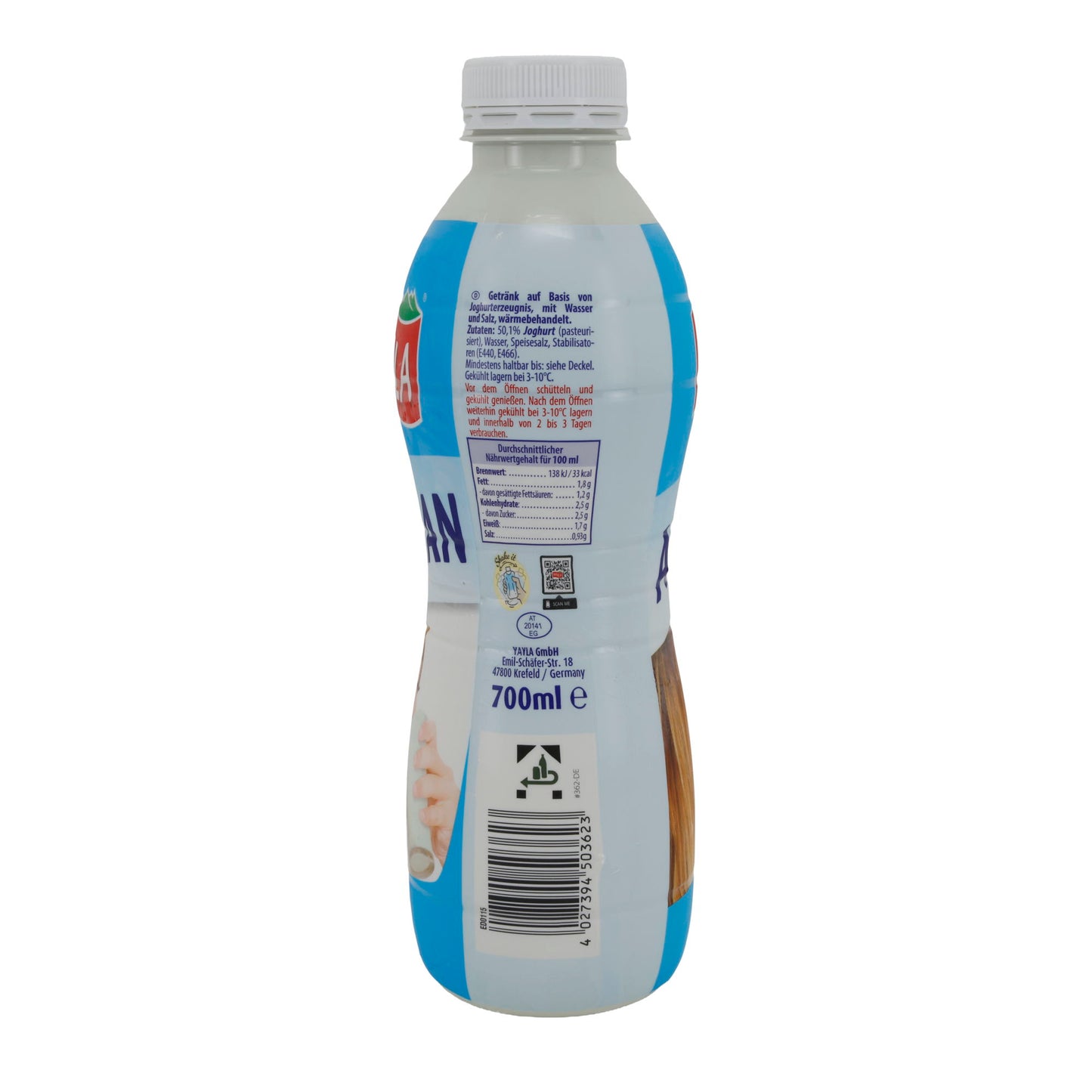 Joghurt Yayla Ayran | Yoğurt İçeceği | Ferahlatıcı | 700 ml