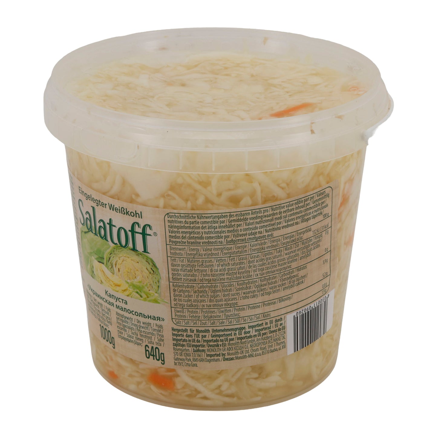 Salatoff sottaceto | Insalata | Cavolo bianco | 1000 g