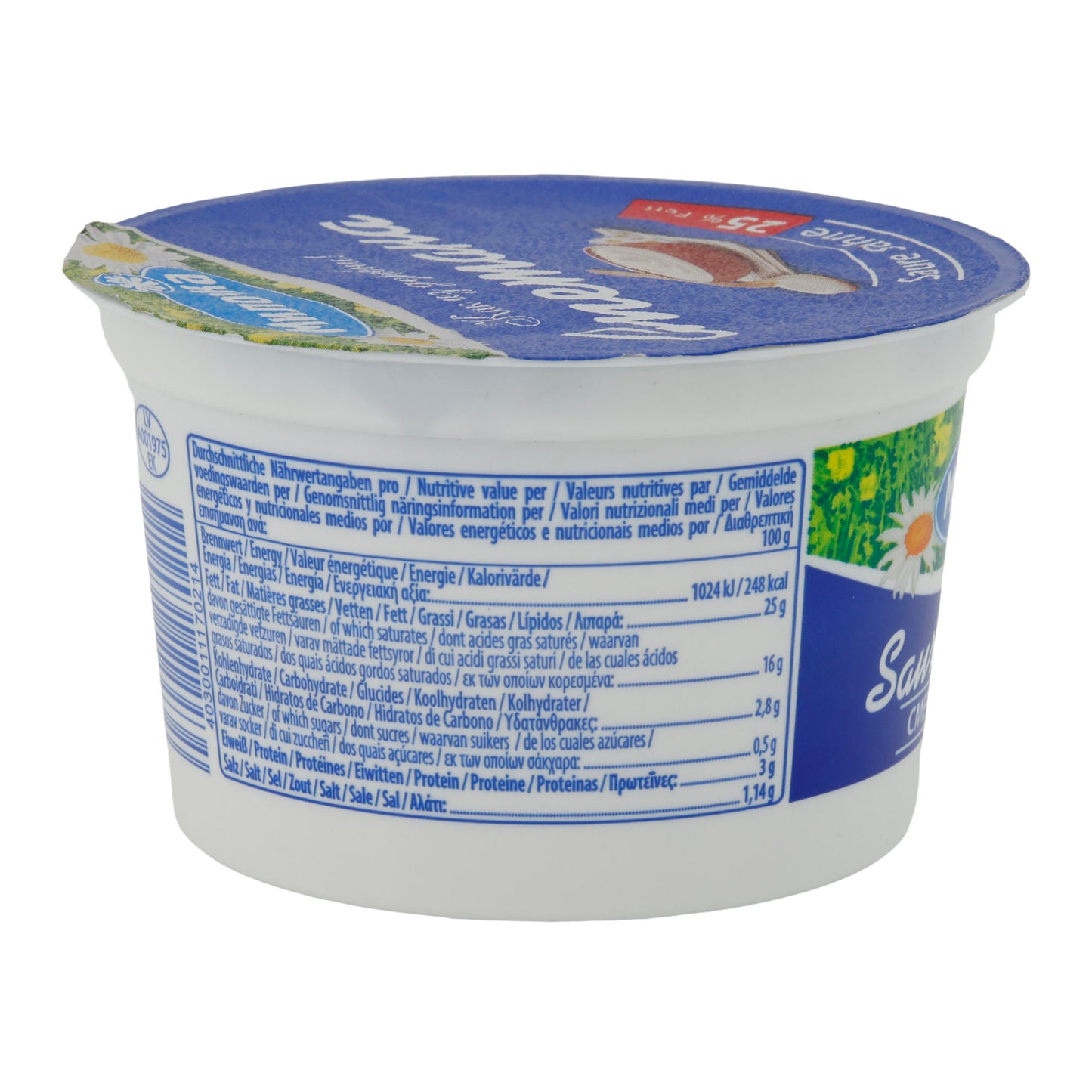 Sauerrahm Milochka Saure Sahne | Sauerrahm | Cremig mit 25% Fett | 200 g