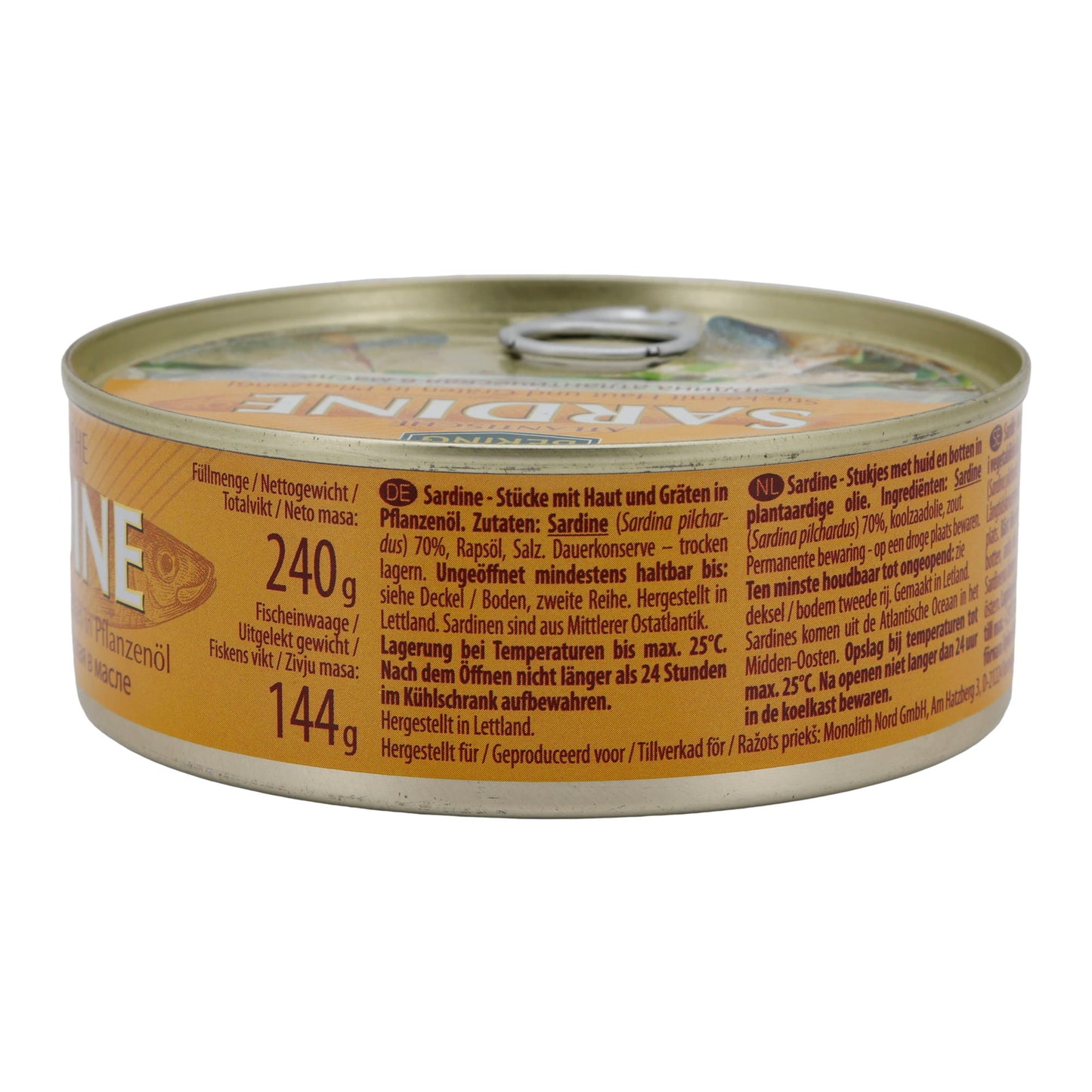 Bering Atlantic Sardines in Vegetable Oil 240 g – Tender & Aromatic