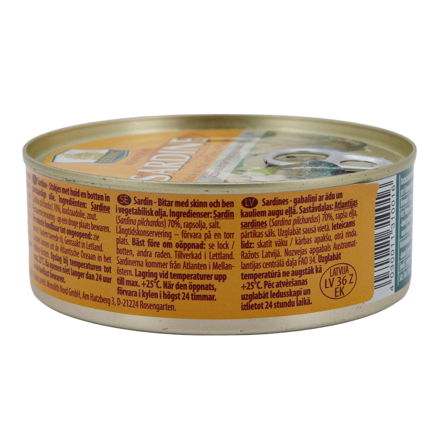 Bering Atlantic Sardines in Vegetable Oil 240 g – Tender & Aromatic