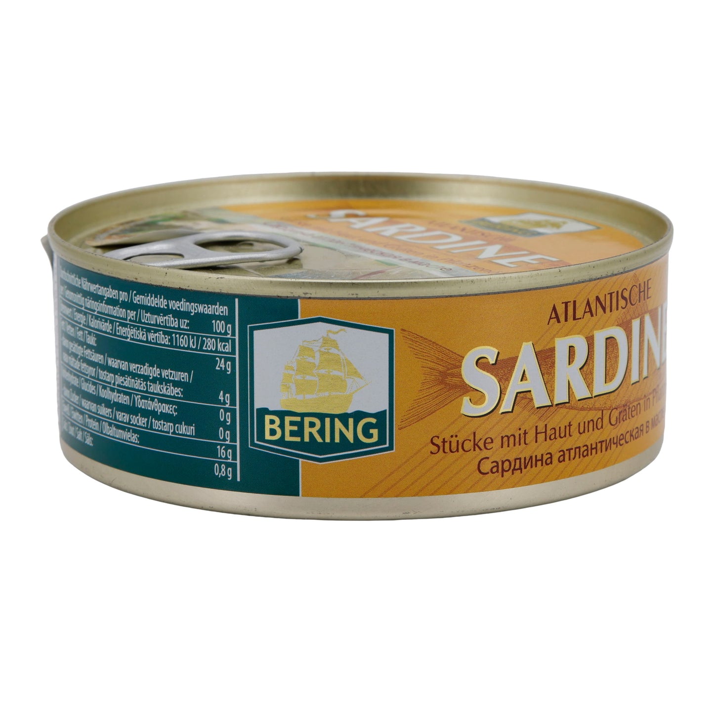 Bering Atlantic Sardines in Vegetable Oil 240 g – Tender & Aromatic