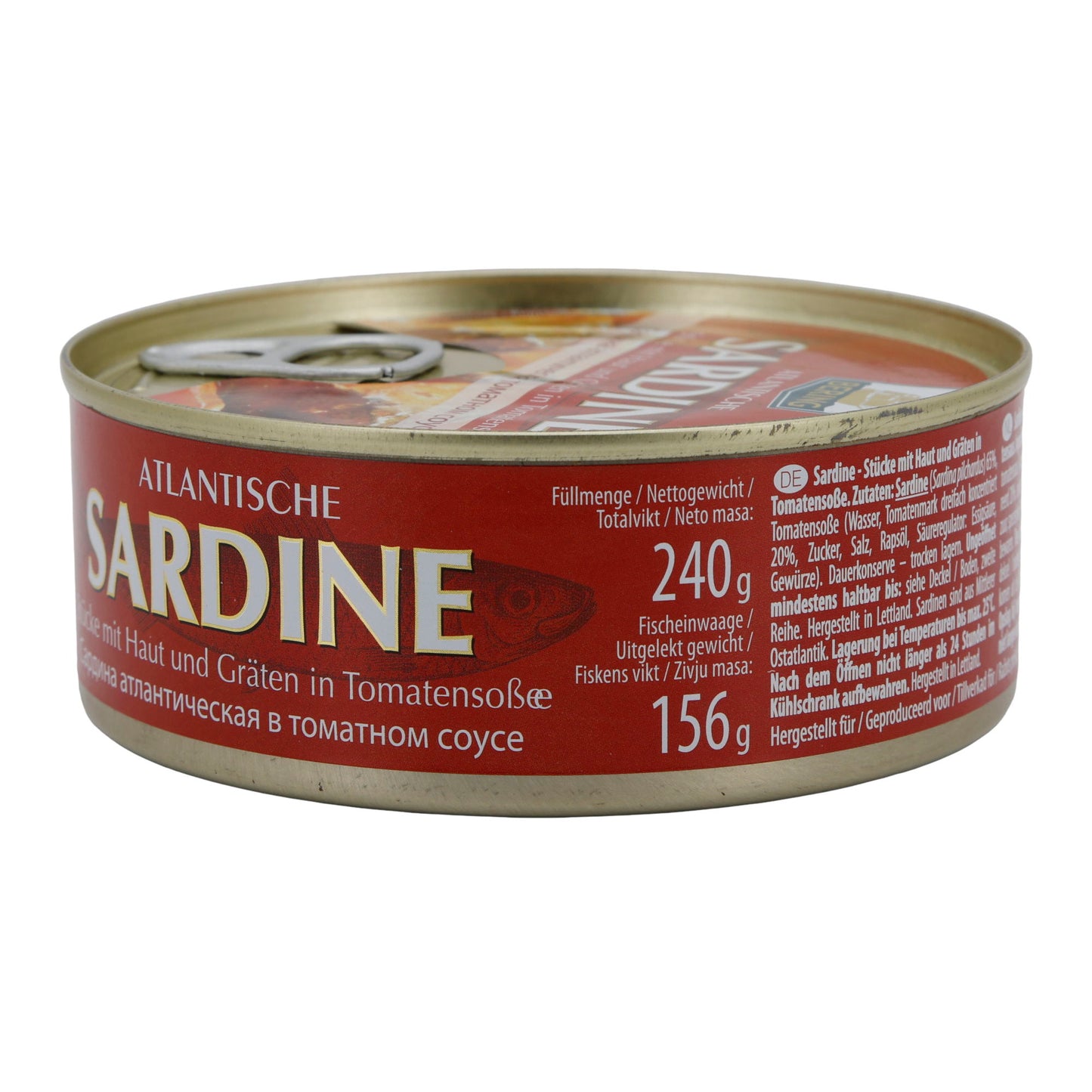 Sardine Bering | Atlantico, in salsa di pomodoro | Speziate e saporite | 240 g