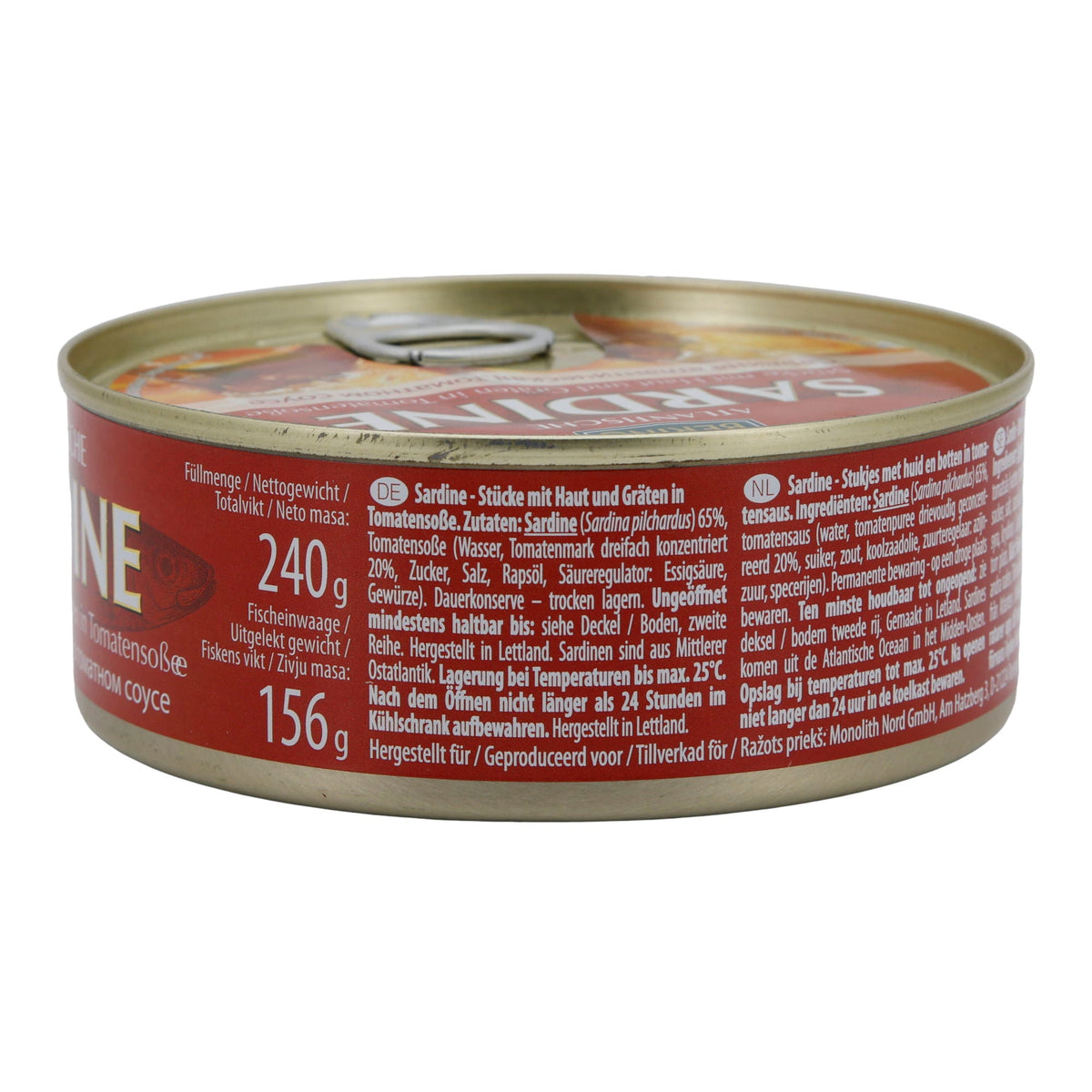 Sardinen Bering | Atlantisch, in Tomatensoße | Würzig & herzhaft | 240 g BERING