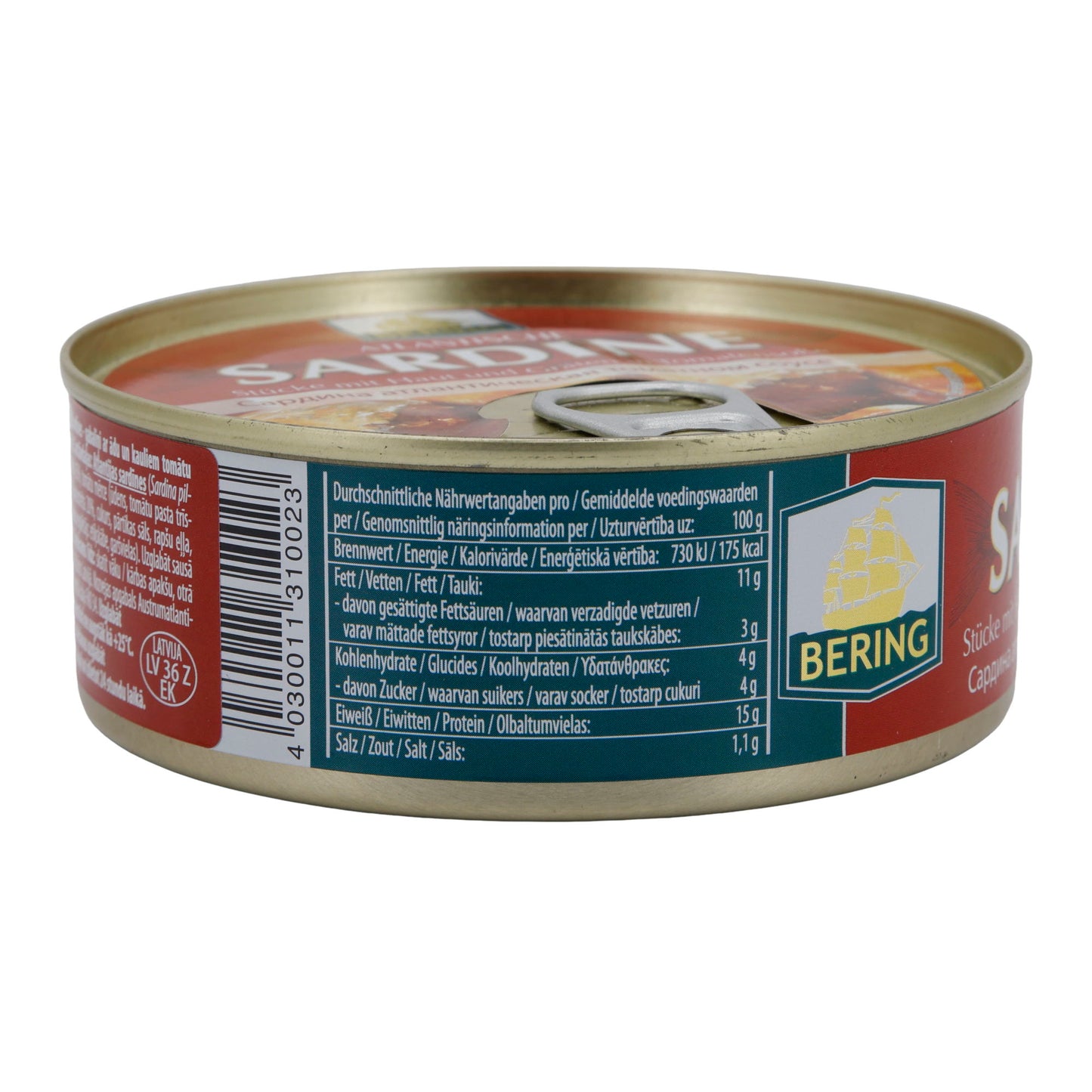 Sardine Bering | Atlantico, in salsa di pomodoro | Speziate e saporite | 240 g