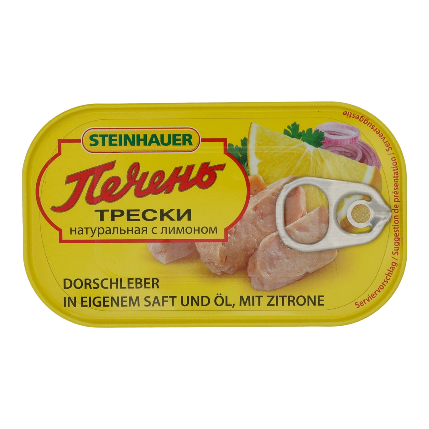 Dorschleber Steinhauer | Vis | In eigen sap & olie met citroen | 120 g
