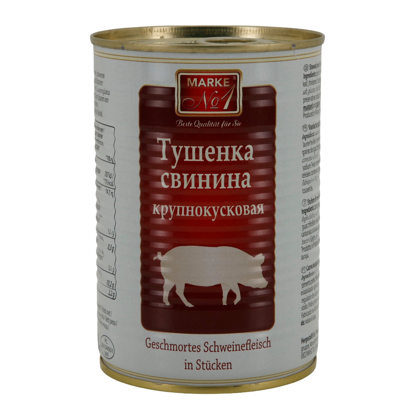 Varkensvlees Merk Nr. 1 | Gestoofd | in stukken | 400 g