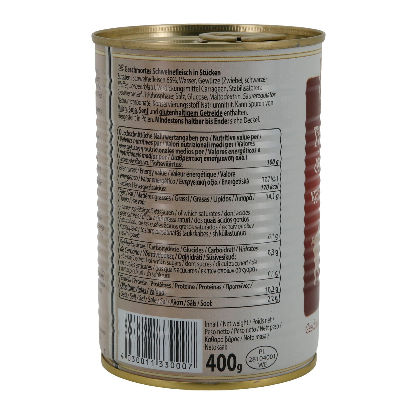Varkensvlees Merk Nr. 1 | Gestoofd | in stukken | 400 g