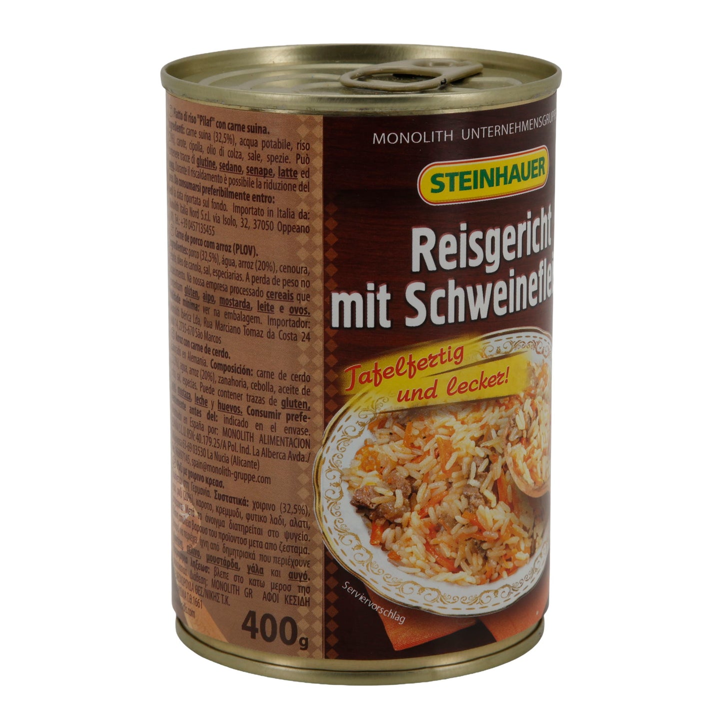 Reisgericht Steinhauer | met varkensvlees | kant-en-klaar | 400 g blik