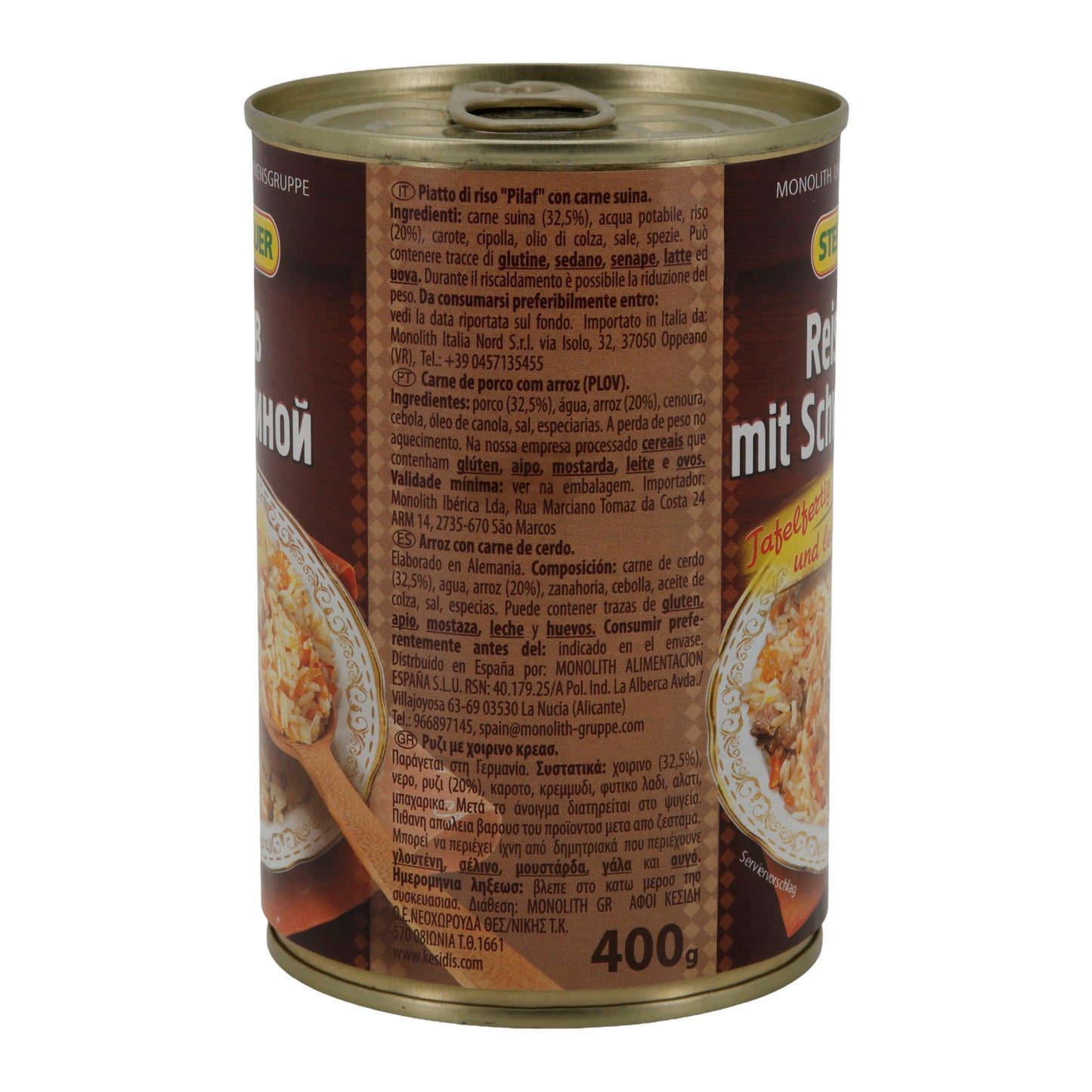 Reisgericht Steinhauer | met varkensvlees | kant-en-klaar | 400 g blik