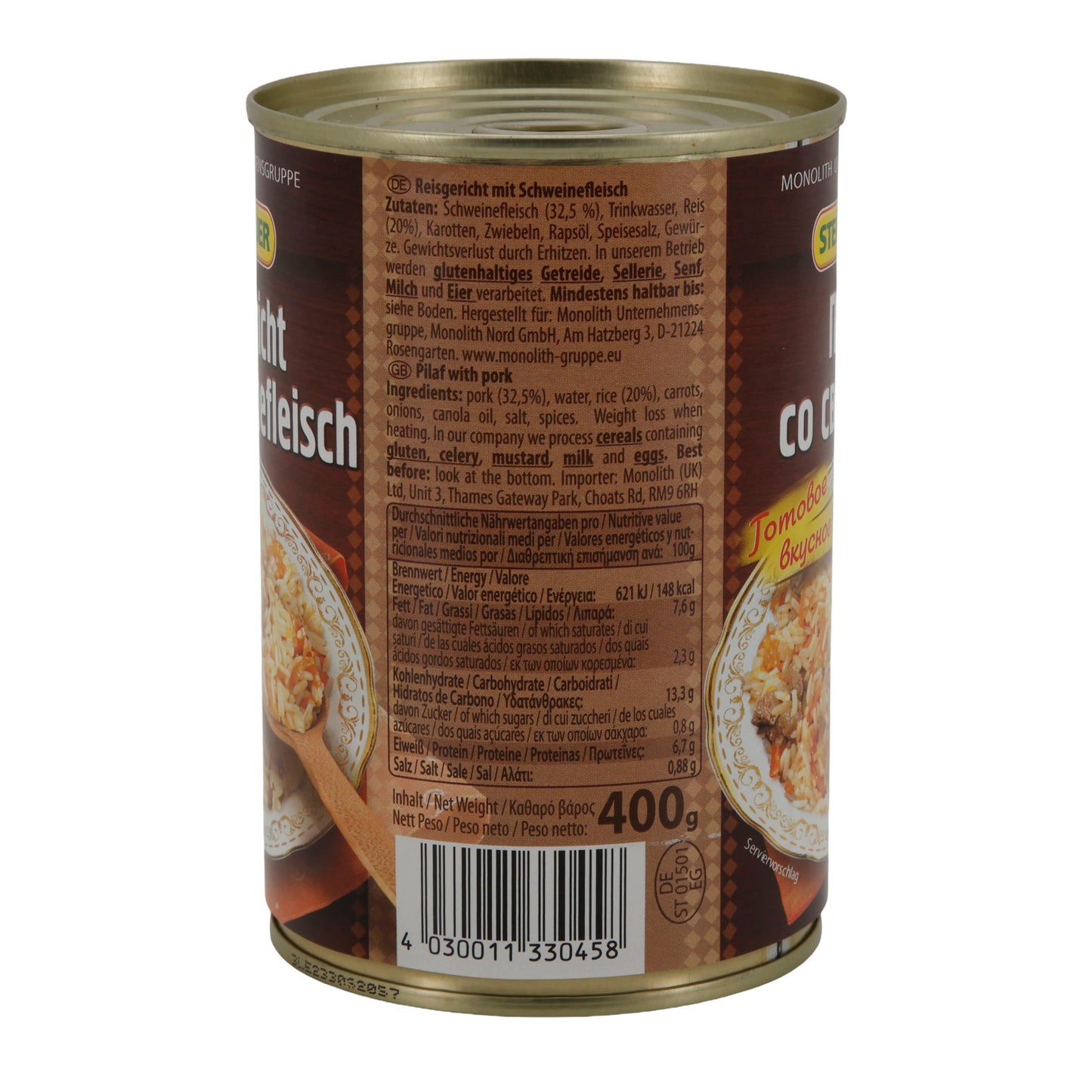 Reisgericht Steinhauer | met varkensvlees | kant-en-klaar | 400 g blik