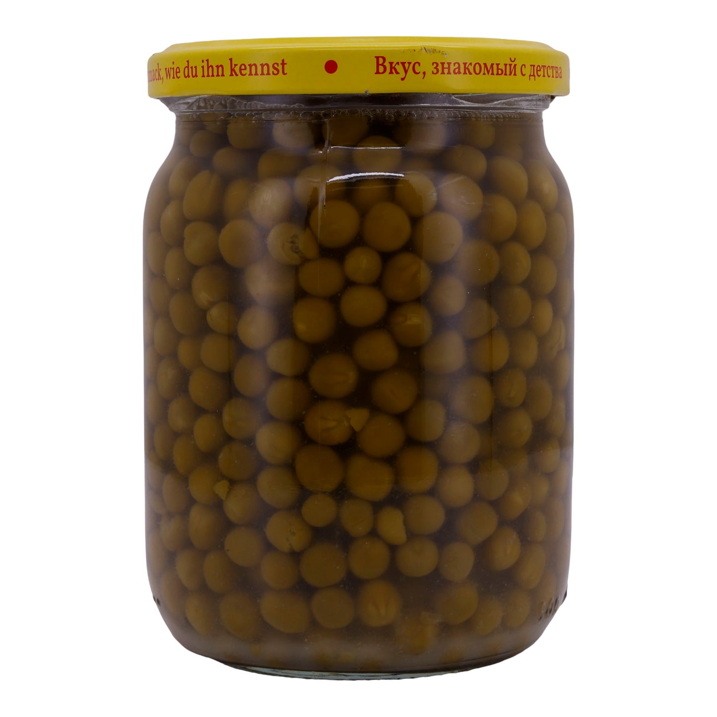 Piselli verdi Steinhauer | Fini | Gusto naturale, confezione in vetro di alta qualità | 500 g