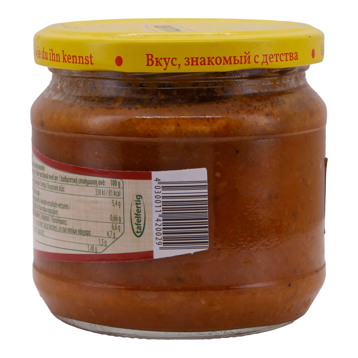 Melonenkürbispuree Steinhauer | Met Peperoni | Pittige veganistische specialiteit | 370 g