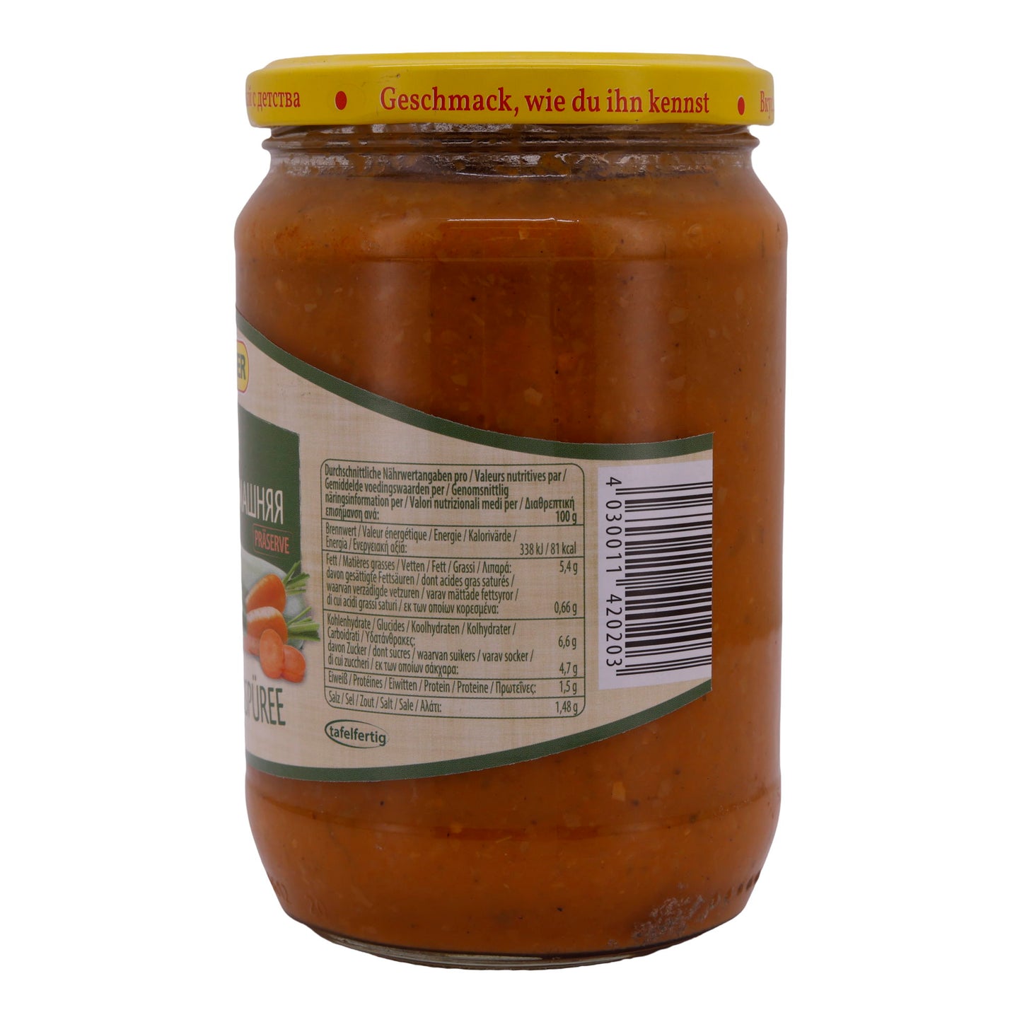Melonpompoenpuree Steinhauer | Gepasteuriseerd | Huisgemaakte specialiteit | 680 g