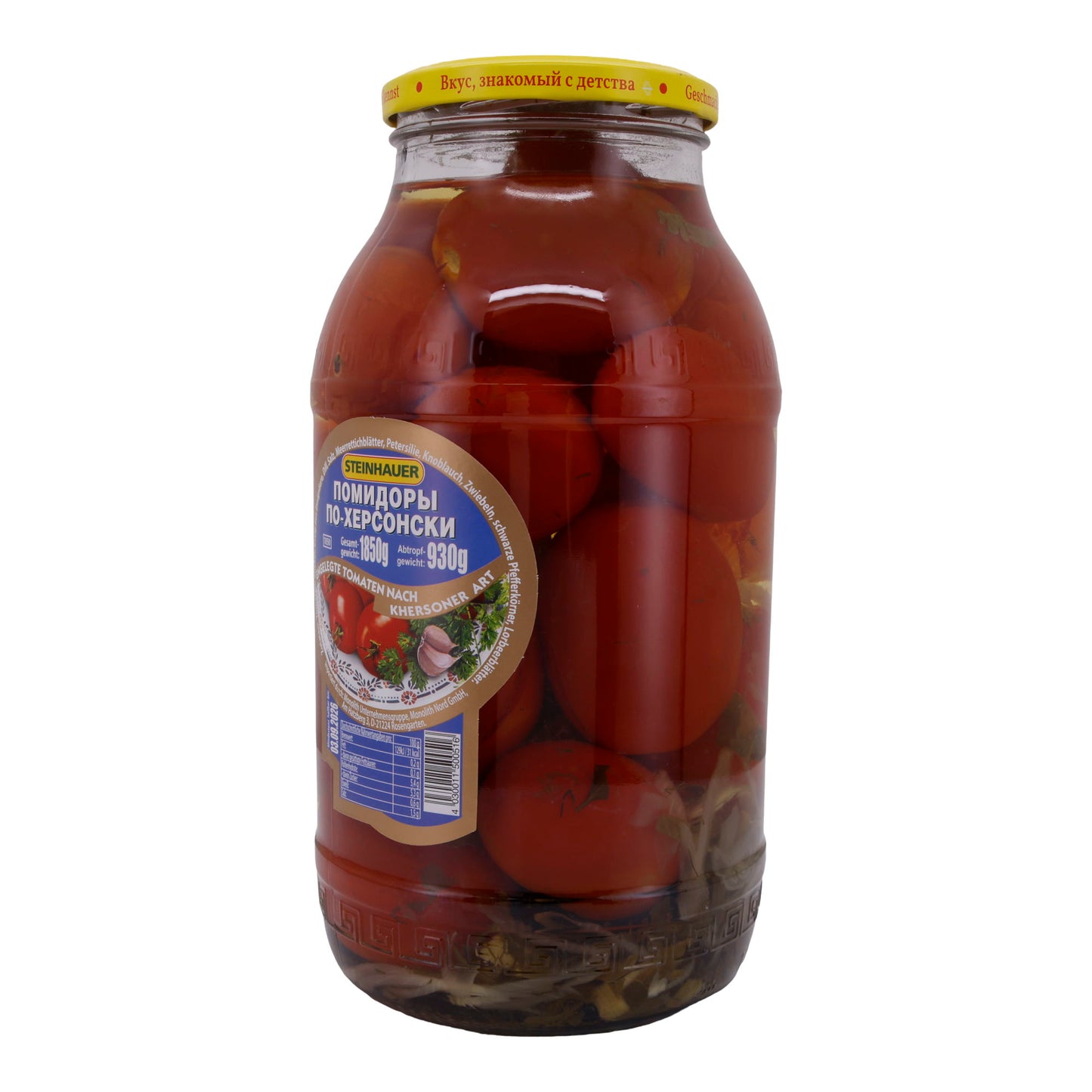 Gepekelde Tomaten Steinhauer | Op Khersoner Wijze | Traditioneel, pittig | 1850 g