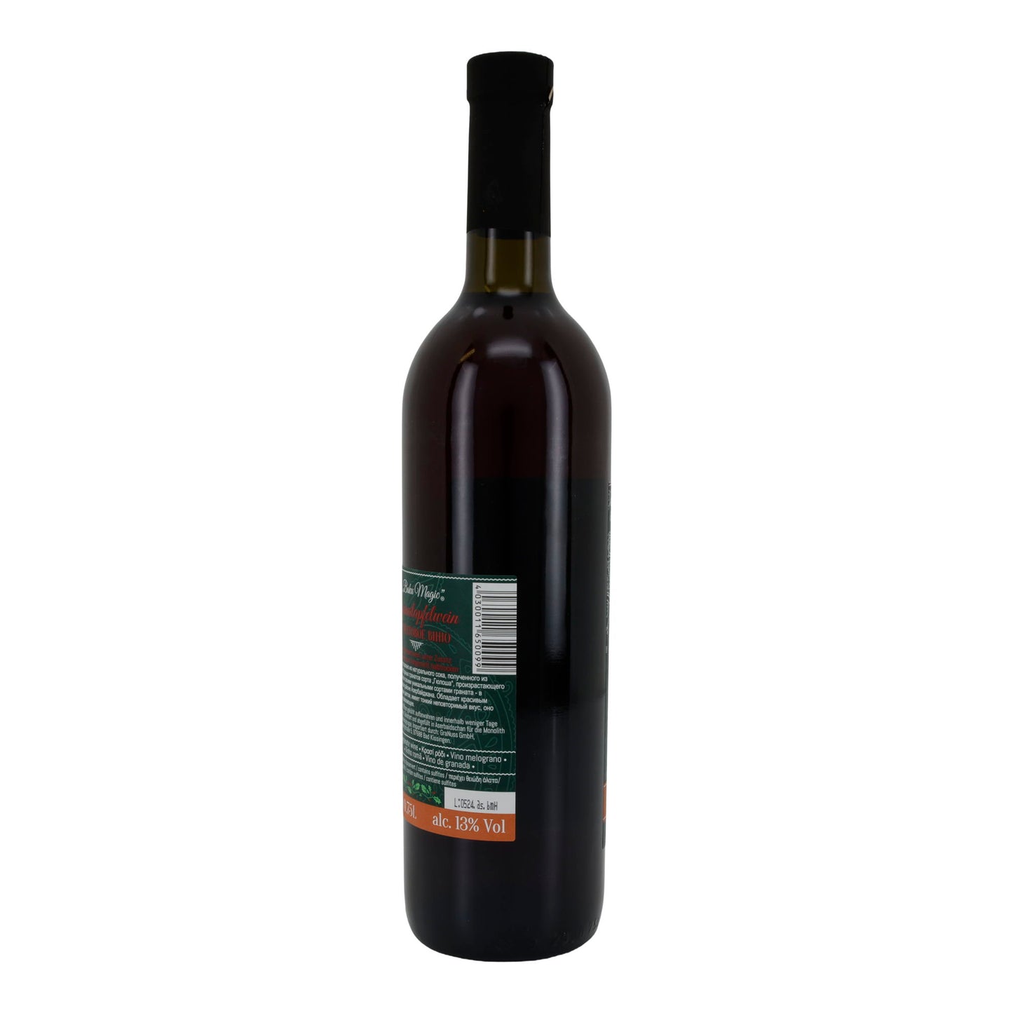 Granaatappelwijn Baku Magic | Fruitwijn | uit Azerbeidzjan | 0,75 l fles