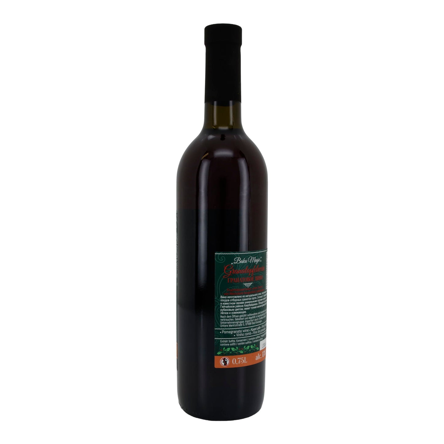 Granaatappelwijn Baku Magic | Fruitwijn | uit Azerbeidzjan | 0,75 l fles
